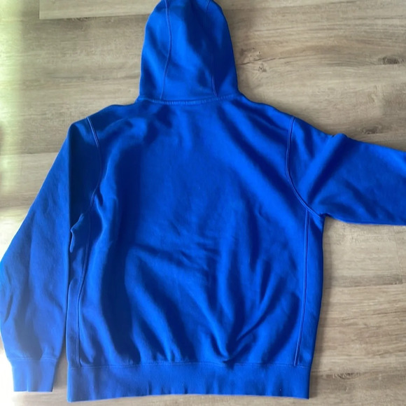 NIKE Mens Waffle Fries Blue Pullover Sweatshirt Hoodie Size L - Picture 7 of 9